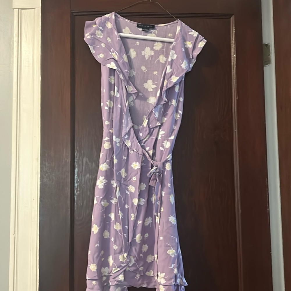 Floral wrap dress